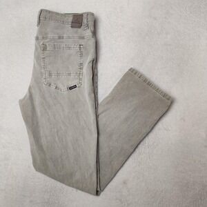 PrAna Pants Men 34x32 Beige Sustainer Corduroy Slim Stretch 5-Pocket Flat Front